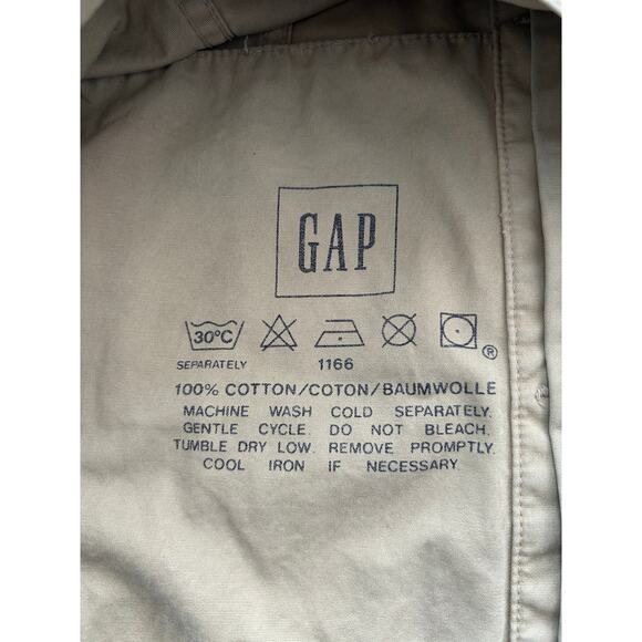 Vintage Y2K GAP Blue Jeans Cotton Trucker Jacket Men's Size XXL – Khaki Tan - Picture 8 of 11